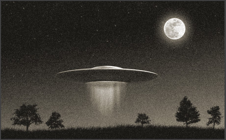 Ufo bei Nacht